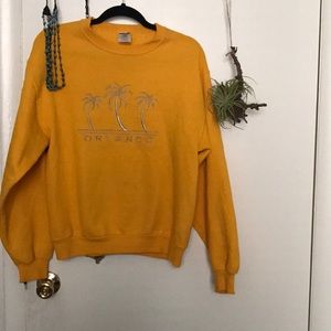 Yellow crew neck